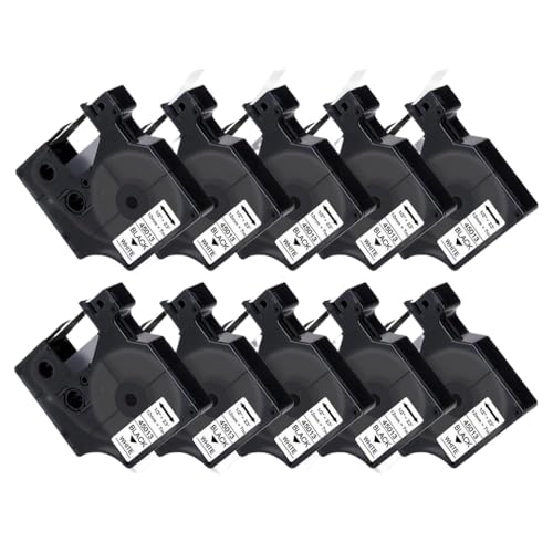 10pk d1 12mm���[�x���e�[�v45013 45010 45018 45016 45017 45022 45023 45024���x���}�l�[�W���[�p���j�o�[�T���t�B�b�g160 280���x�����[�J�[�A�t�^�[�}�[�P�b�g�̌���(10PK Black on W