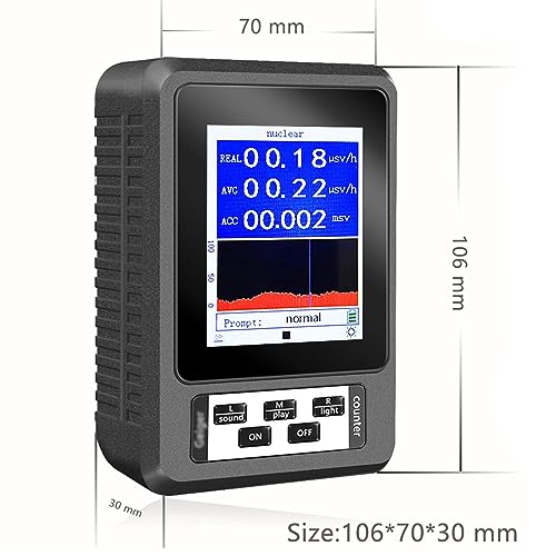 Detector portátil de radiación nuclear con pantalla LCD miniatura 4