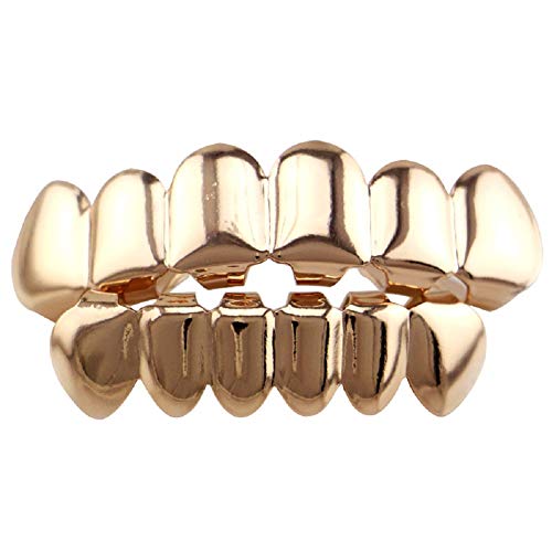 Grills para dientes con baño de oro 18k OOCC miniatura 1