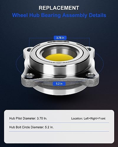 Image of ECCPP 515040 Wheel Bearing Hub Assembly for Toyota FJ Cruiser 2007-2014