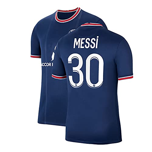 Be Stronger Men's P-F-S-G-C #30 Soccer Jersey 2020-2021 Club Home Football Shirt Black