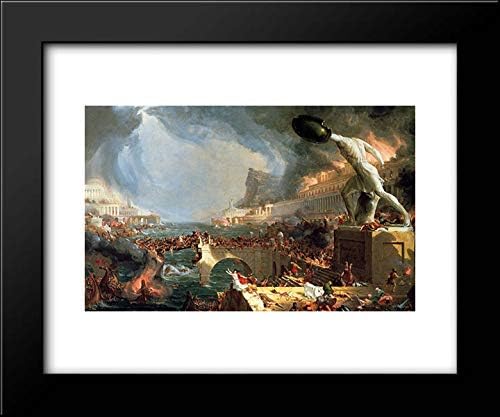 The Course Of Empire Destruction 18x15 Framed Art Print by Thomas Cole