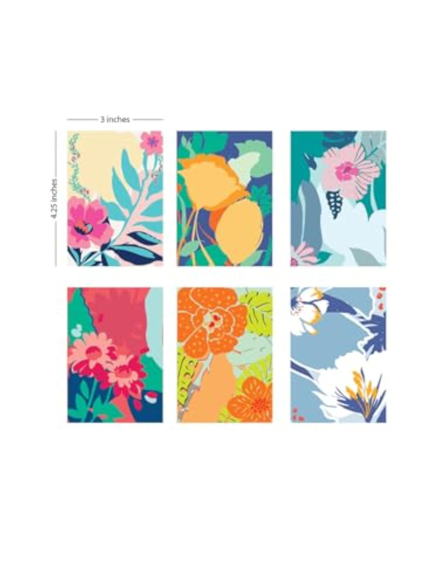 Set of 12 Blank Notecards with Colored Envelopes
