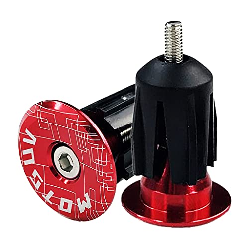 ホット好意バイクグリップエンドキャップロック ロードバイクハンドルバーグリップエンドキャップアルミ合金ハンドルクランプバーエンドストッパー