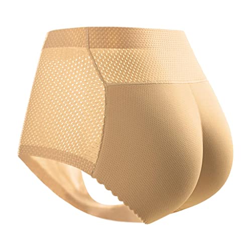 Pantaletas Levantaglúteos para Mujer con Acolchado Cintura Media Tejido Transpirable de Nailon y Algodón Invisibles Bajo la Ropa Adecuadas para