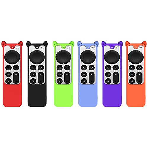 Cubierta de Control Remoto Funda Protectora Cubierta de la Caja de Silicona Compatible con TV para Siri Remote 2nd Gen Remote Contro (Color : Black)