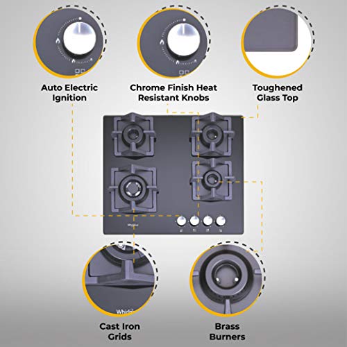 Compare Whirlpool Hob 4 Burner Auto Ignition Stainless Steel Gas Stove