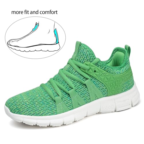 Image of INZCOU Running Shoes Lightweight Tennis Shoes Non Slip Gym Workout Shoes Breathable Mesh Walking Sneakers