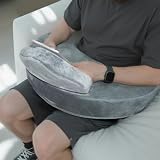 SOUNDANCE Gaming Pillow, Plus Size Reading Pillow for Lap, Slow-Rebound Memory Foam Lap Pillow for Ergonomic Support & Comfortable Gaming, Reading, Working or Crocheting