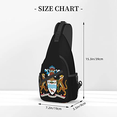 Mochila Crossbody Unisex Negro miniatura 4
