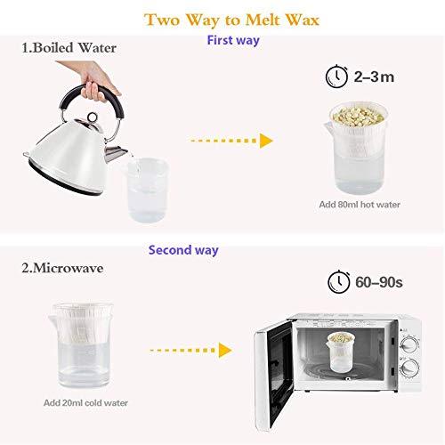 Nose Wax Kit For Men And Women - Hair Removal Waxing Kit For Nose And Ear Wax Removal Kit And Eyebrows Hair Removal With Safe Tip 24 Applicator, Quick, Easy And Painless (80G/ 12 Times Uses Count) Nose Hair Remover By Pine Beauty Co #TOP6