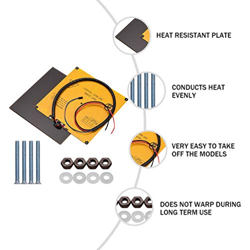 VILLCASE 1 Conjunto de Acessórios de Impressora 3D Compatível Placa de Vidro Especial Básica para An