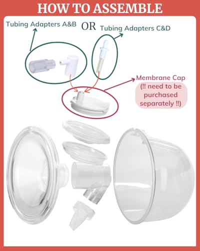 Adaptadores de tubos para extractores de leche portátil miniatura 4