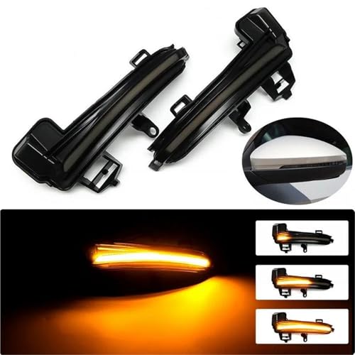 Luces LED dinámicas de espejo para Skoda Superb B8 2016-2019 intermitentes laterales 5
