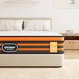 SCEPKN 4FT6 Double Mattress, 9-Zone Gel Memory Foam, 10 Inch Pocket Sprung Hybrid Orthopedic Mattress Breathable Soft Fabric for Pressure Relief and Motion Isolation,135x190x25cm - Image 2