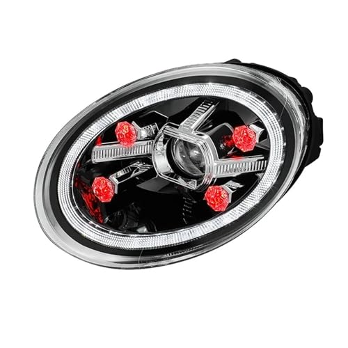 Juego Faros Delanteros para VW para Beetle 2013 2014 2015 2016 2017 2018 2019 2020 2021 Faros Delanteros Coche Completas Linterna LED para Cabeza DRL Montaje Luz Delantera Luces Delanteras Coche
