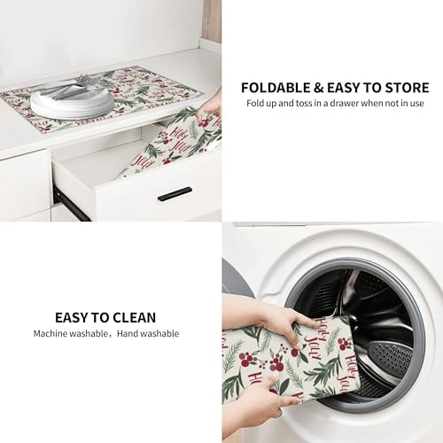 Tgkbrmea DDM-RZW Christmas Dish Drying Mat thumb #6