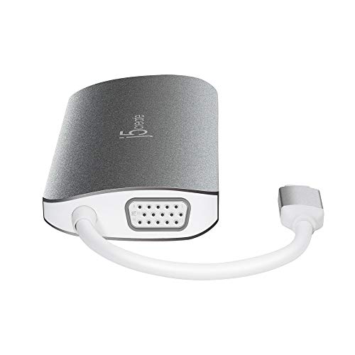 J5Create Usb C Hub Adapter Multi-Monitor 10-In-1 Port Docking Station 4K Hdmi, Vga, Ethernet, Usb 3.0, Microsd, Sd, Usb-C 3.1 + Power Delivery | For Pc, Laptop, Tablet, Display Connection #TOP6