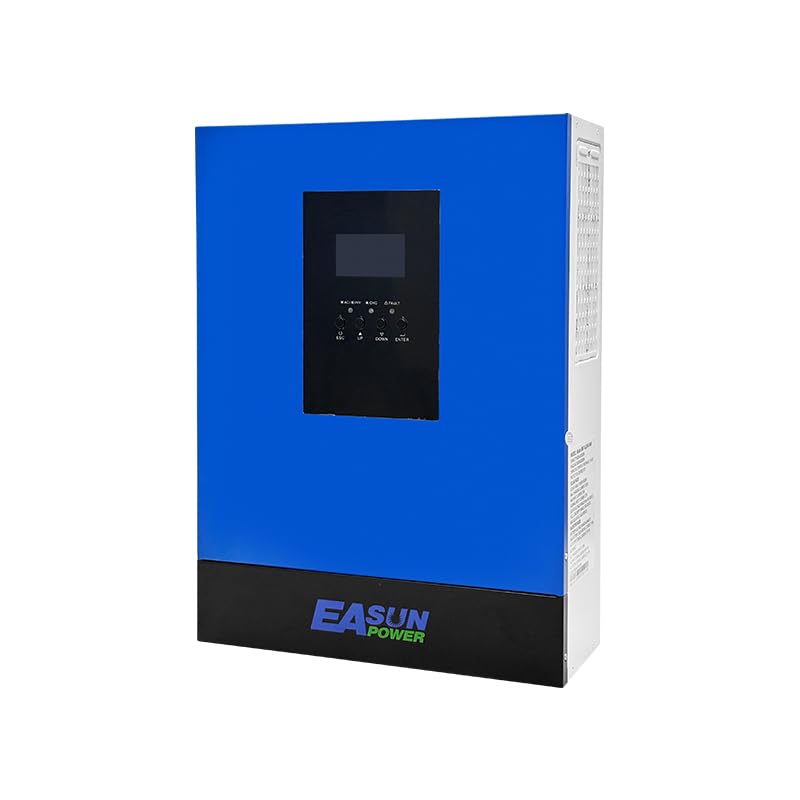 6200W Hybrid Wechselrichter, All-in-One Solar Wechselrichter mit PV 60-500VDC Off Grid reinem Sinus, 48 V DC auf 230 V AC, solar Inverter mit 120A MPPT, für Blei- und Lithium-Batterien