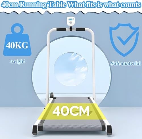 Foldable Kids Treadmill - Self-Propelled Indoor Workout Machine for Ages 3-15, Compact Toddler Exercise Equipment with Display for Home Gym Play