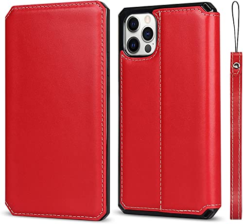 Housse en cuir pour iPhone 11 avec clapet magnétique haut de gamme