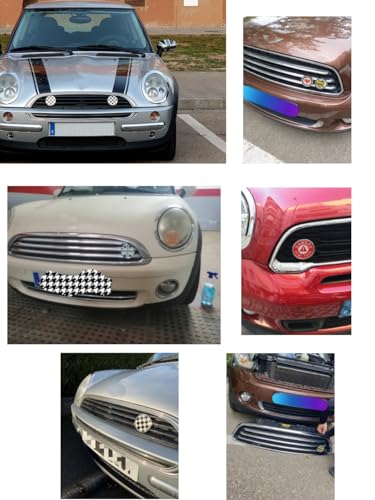 Emblema para rejilla delantera Mini Cooper, accesorio estilo 26 5