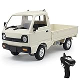 Mostep D12 RC Crawler Camiseta Camiseta 1/10 RC Carrera Camión Off Road Drift RC Vehicle Climbing Car para niños Adultos, Acelerador y Control de dirección camioneta de Carga Juguete con Luces LED