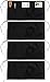 Utopia Kitchen 4 Pack 3 Pockets Waitress Apron, 24 x 12 Inches Waist Aprons for Home and Kitchen, Black