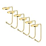 STOBOK 6pcs Weihnachtsstrumpf Halter Kamin Anhänger Tisch Handtaschenhalter Handtaschen Halterung Antirutsch Taschenhalter für Taschen,Gold (Gold)