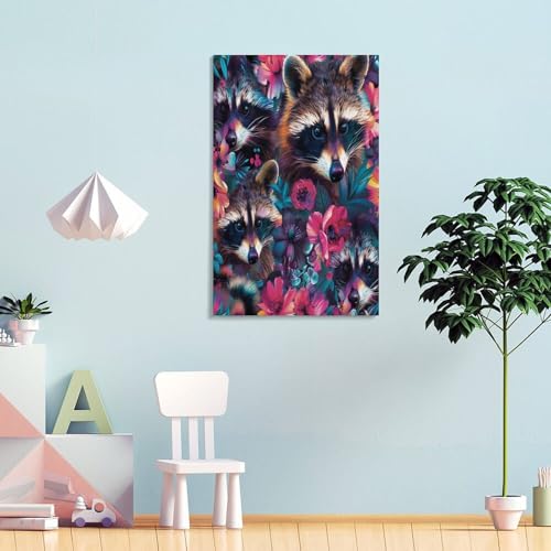Impression sur toile animaux mignons de qualité supérieure pour salon moderne - 4
