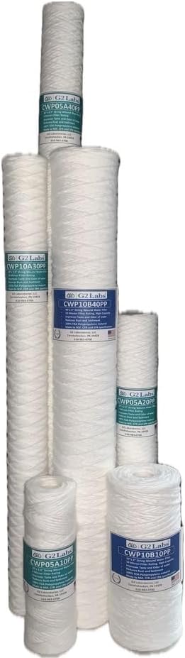 CWP05B30PP String Wound Water Filter, 30" Long x 4.5" Diameter, 5 Micron (30x4.5)