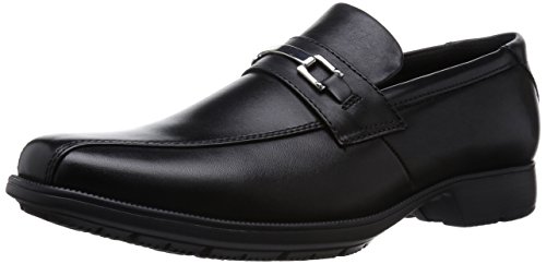 [texcy luxe]Leather Lightweight Bitcoin Loafers Slip-On Oxfords men shoes Black 25.0