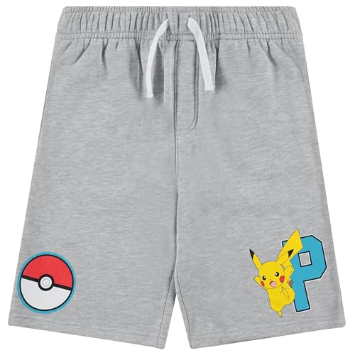 Image of Pokemon Boys Pikachu Fleece Hooded Muscle Tank and Sweat Shorts Set 4-20