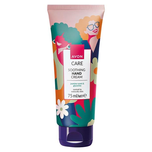 Avon Crema de manos Care con aroma a jazmín, glicerina y vitamina E