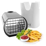 Idea para patatas fritas: con la ayuda de este cortador, sentirás que estás en un restaurante. Esta herramienta de cocina le dará lanza de patata frita de calidad de restaurante desde la comodidad de su propia casa. Ya sea que prefieras patatas fritas dulces o la bondad salada y llena de almidón de las papas fritas, este cortador es justo lo que necesitas.