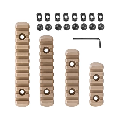 Kangnice Conjunto Picatinny de 4 peças de base de substituição de seção única Picatinny leve com vár