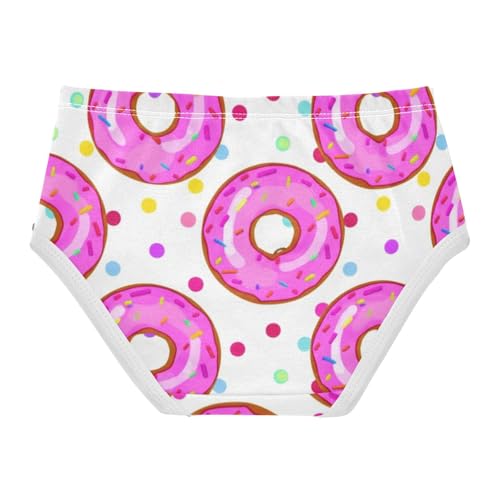 Girls Underwear Toddler 2t Cotton Girl Panties Cute Artistic Briefs Undies Kids Cute Pink Donuts2