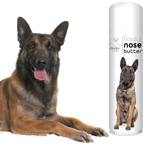 Image of The Blissful Dog Belgian Malinois Nose Butter for Dry, Cracked Skin, Lick-Safe Dog Nose Balm with Moisturizing Shea Butter, Almond, Olive, and Essential Oils, Pet Supplies, Uncented, 0.50 oz.