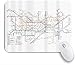 Produktbild HUAYEXI Stoff MousepadKinder Geographie Welt Pädagogische Kinder London Tube Map BuntRutschfest eeignet für Büro und Gaming Maus