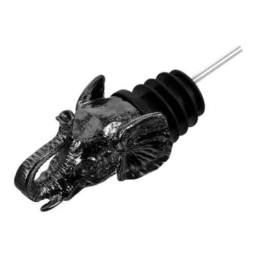 Gatuida Vertedor de Vino con Diseño de Cabeza de Vertedor Metálico para Botella de Licor Sello Hermético Fácil de Limpiar y Transportar para Botellas Estándar