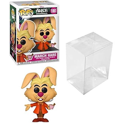 Figura de vinilo March Hare Pop #1061 de Alicia en el país de las maravillas con caja protectora de plástico Cover