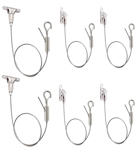 Adjustable Picture Hanging Wire,Mirror Frame Hanging Kit, 4.9FT Heavy Duty