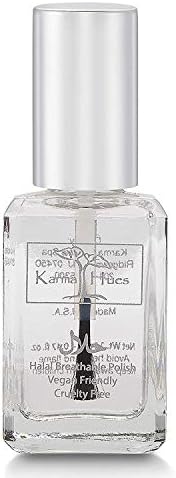 Karma Halal Certified Nail Polish- Truly Breathable Cruelty Free and Vegan - Oxygen Permeable Wudu Friendly Nail Enamel (Breathable Top Coat - ANASTASIA)