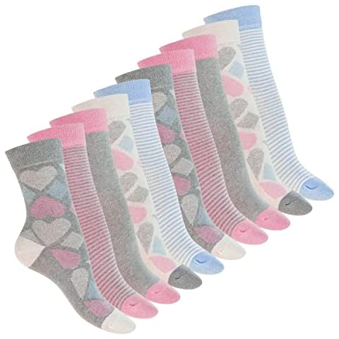 Celodoro Lot de 10 paires de chaussettes, écologiques, mignonnes, à motif Cover