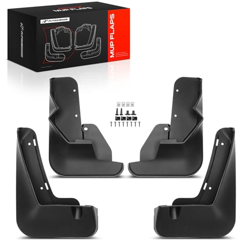 Image of A-Premium Mud Flaps, No Drilling Required Splash Guards with Accessories | Compatible with Nissan ARIYA 2023-2024 Sport Utility, Set of 4 Front and Rear