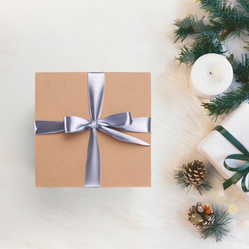 Image of Schliersee 5x5x5 Shipping Boxes Set of 6, Brown Kraft Corrugated Cardboard Square Boxes Mailers for Packaging