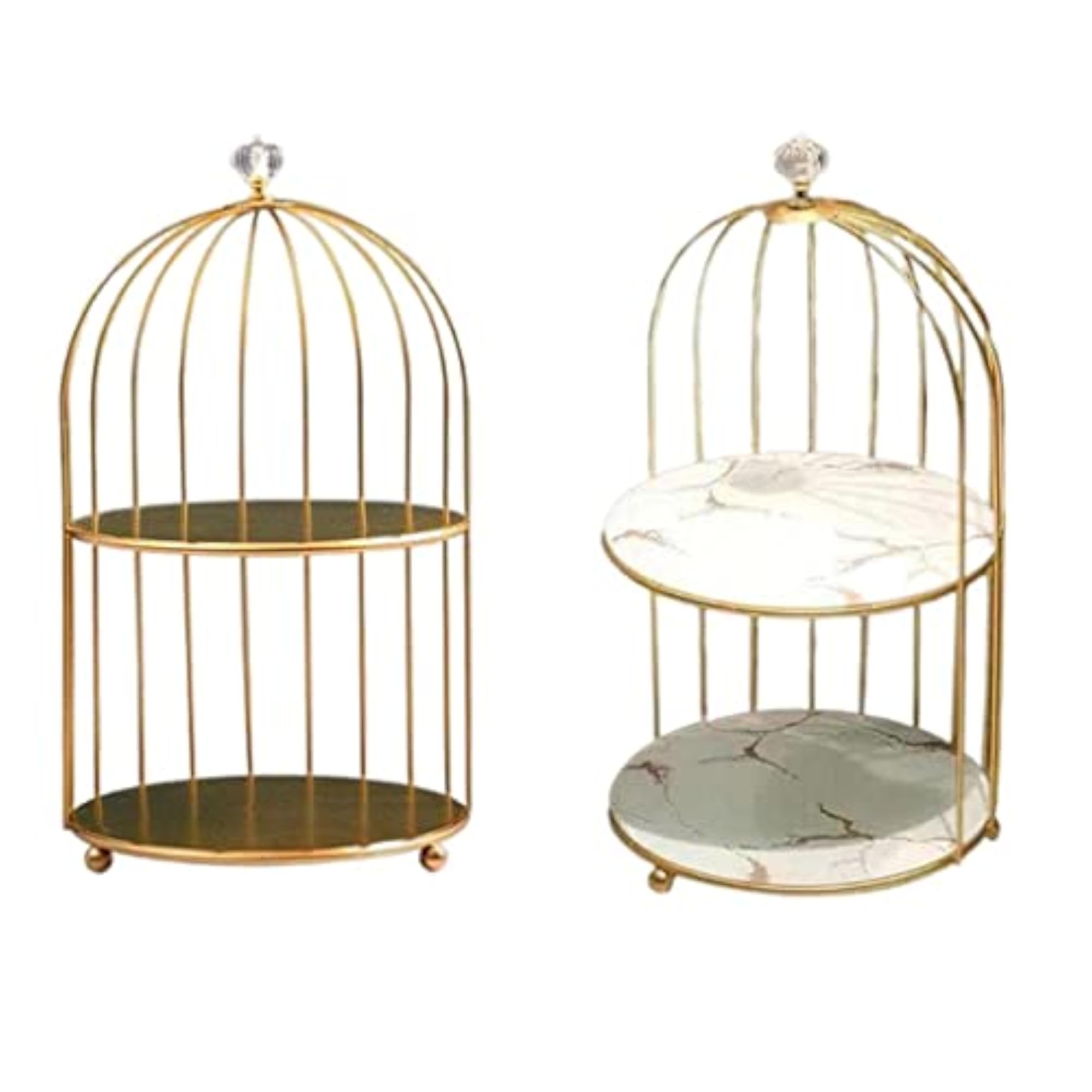 2X Bird Cage Desktop Perfume Organizer Holder