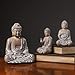 Meditating Buddha Statue Outdoor Large, Zen Garden Statues, 10.3inch Buddha Serene Decorative Sitting Sculptures for Home Indoor Outdoor Garden Patio Desk Porch Yard Art Decoration (Waterproof)