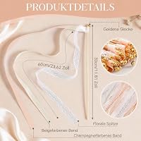 Xnegau Wedding Wands Hochzeit 30 Stück mit Glöckchen,Champagner – Ansicht 3