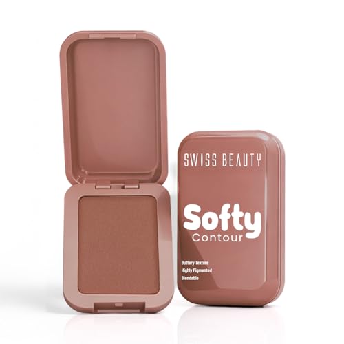 Image of Swiss Beauty Softy Contour | Buttery Texture | Blendable | Highly Pigmented | Long-Lasting | Travel-Friendly | 7g, Shade- 1. Chocolate